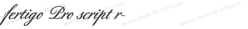 fertigo Pro script r字体转换